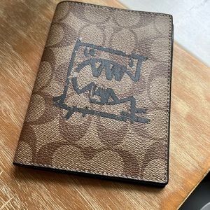 Passport Case In Signature Canvas With Rexy By Guang Yu